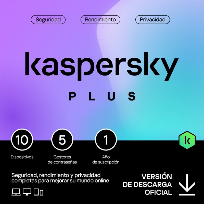 Imagen de Kaspersky Plus Internet Security 10 Dispositivos – Licencia Digital 1 Año en OfertitasTOP