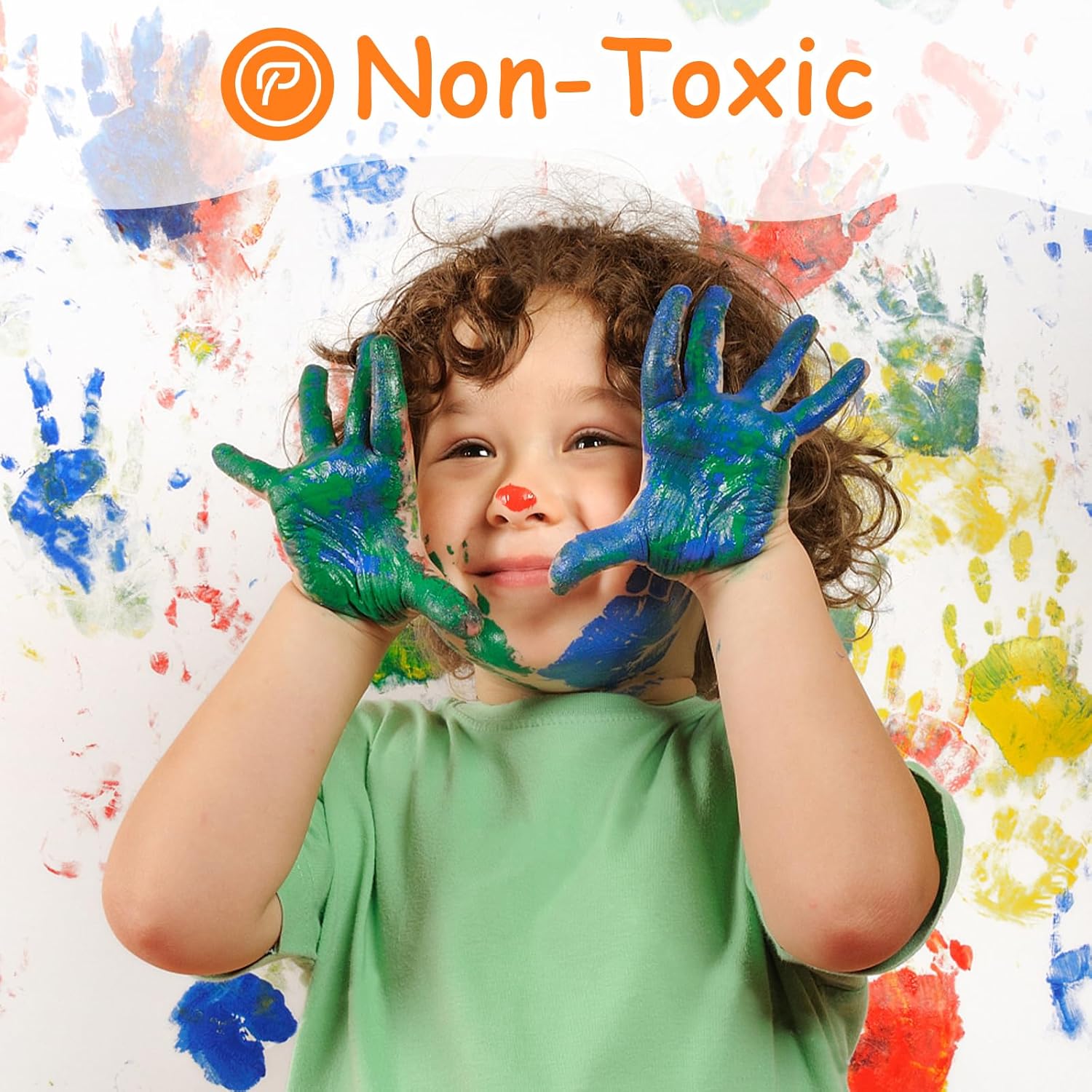 Thumbnail 4 de ABEIER Washable Finger Paint for Toddlers (12 Vibrant Colors, 1.21 fl oz) – Safe, Non-Toxic Hand & Feet Paint