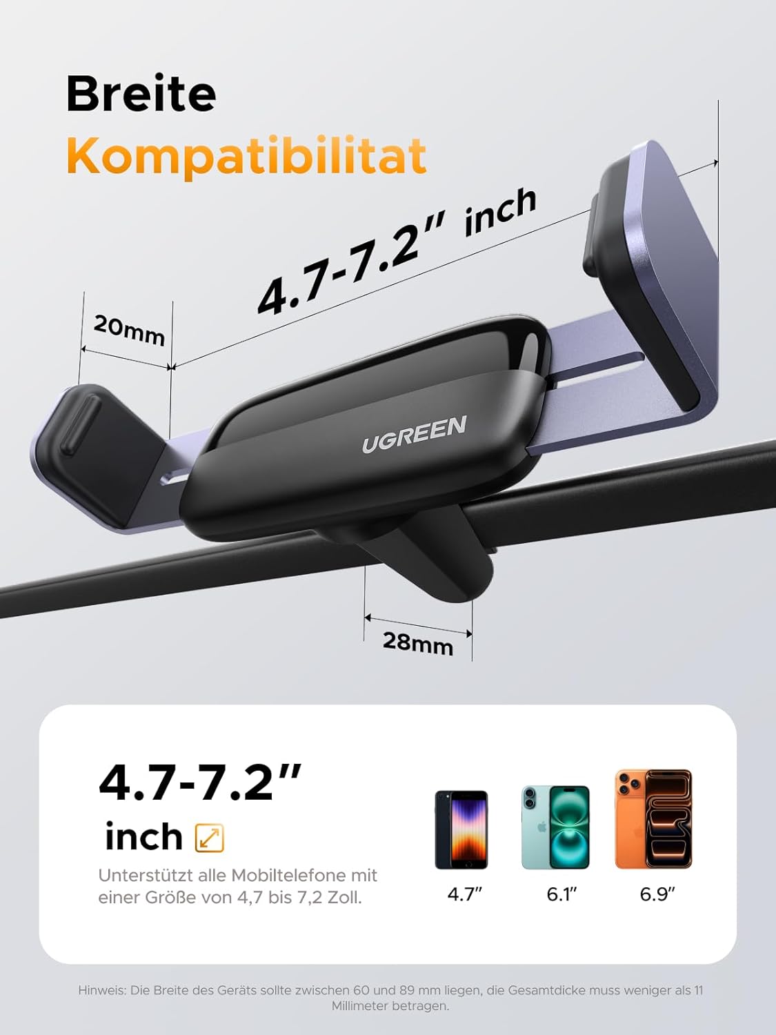 Thumbnail 4 de UGREEN Handyhalterung Auto Lüftung 360° Drehung