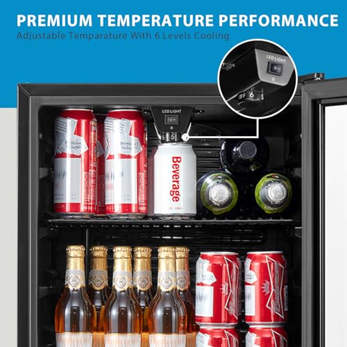 Detalle 2 de COMFEE' 93L Drinks Fridge with Low-E Glass Door, RCZ99BG2(E)