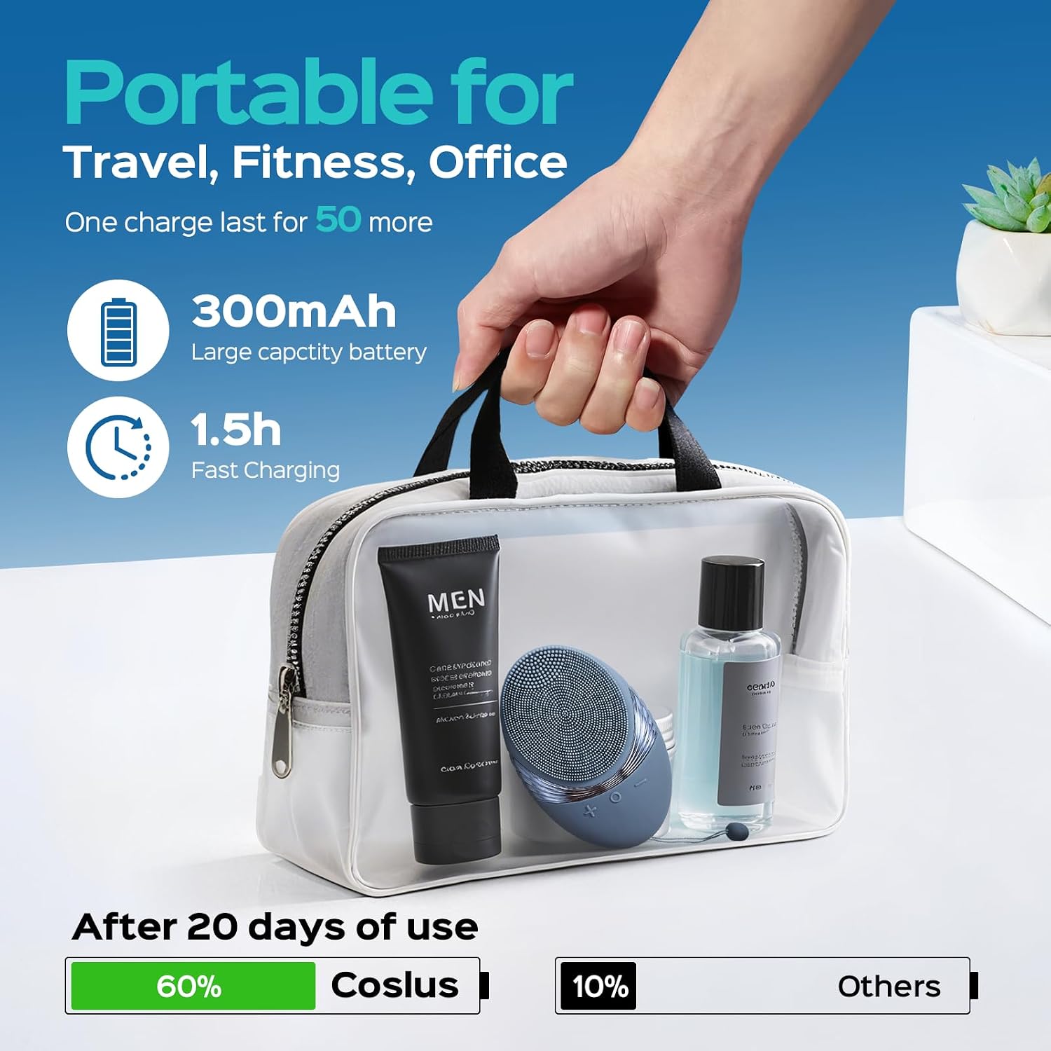 Thumbnail 3 de COSLUS FBS01 face cleansing brush 50 days