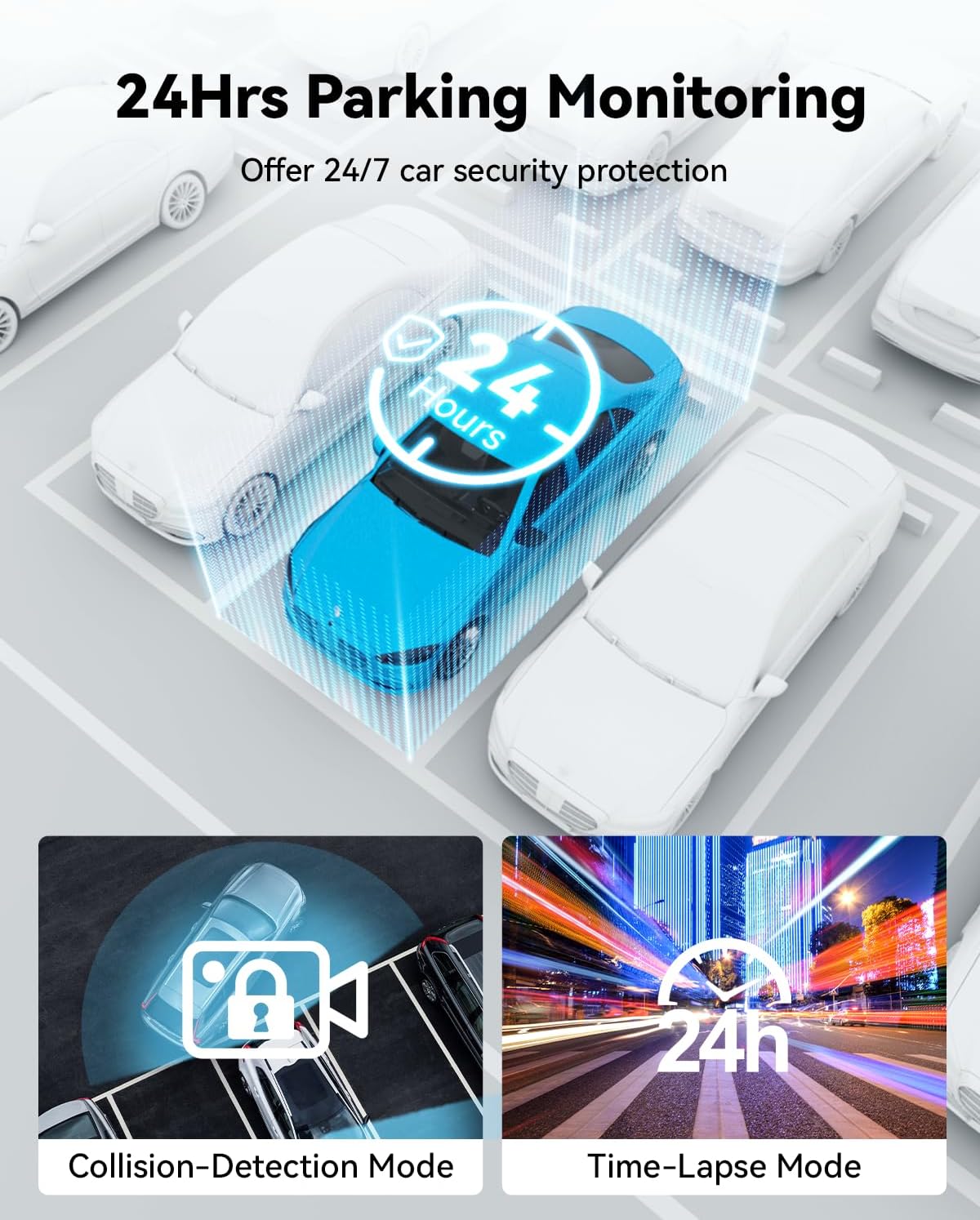 Thumbnail 4 de FOCUWAY Dash Cam Front and Rear – Real 4K Dual Dash Camera with GPS, Touchscreen, and 64GB Kit