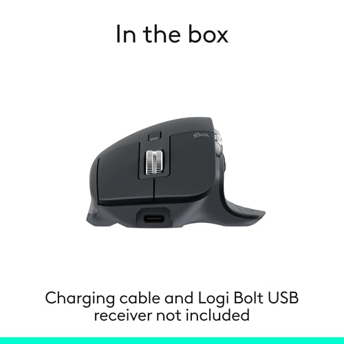 Thumbnail 10 de Logitech MX Master 3S Bluetooth Wireless Mouse (Graphite) – No Receiver
