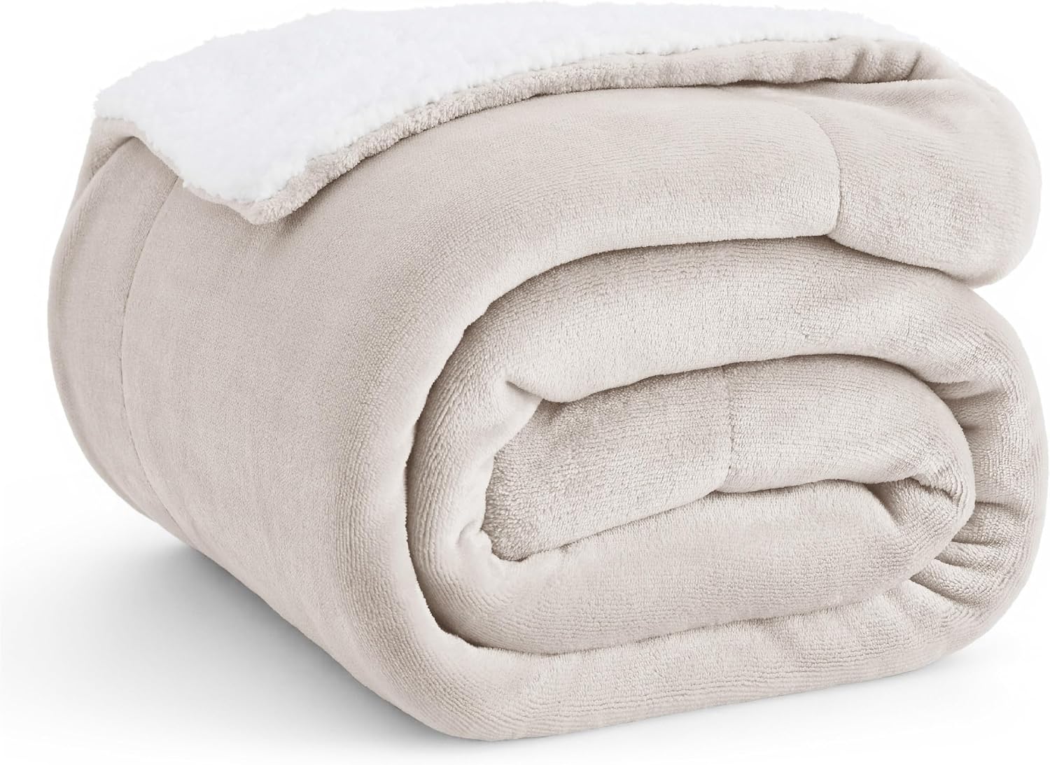 Detalle de BEDSURE Kuscheldecke 130×150 cm – Sherpa Wohndecke 🛋