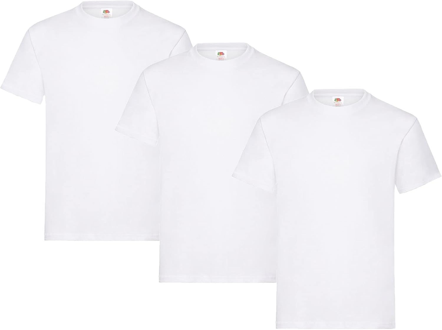 Thumbnail 6 de Fruit of The Loom Iconic Tee, Lightweight Ringspun 3 Pack – T-Shirt Uomo Nero, XL