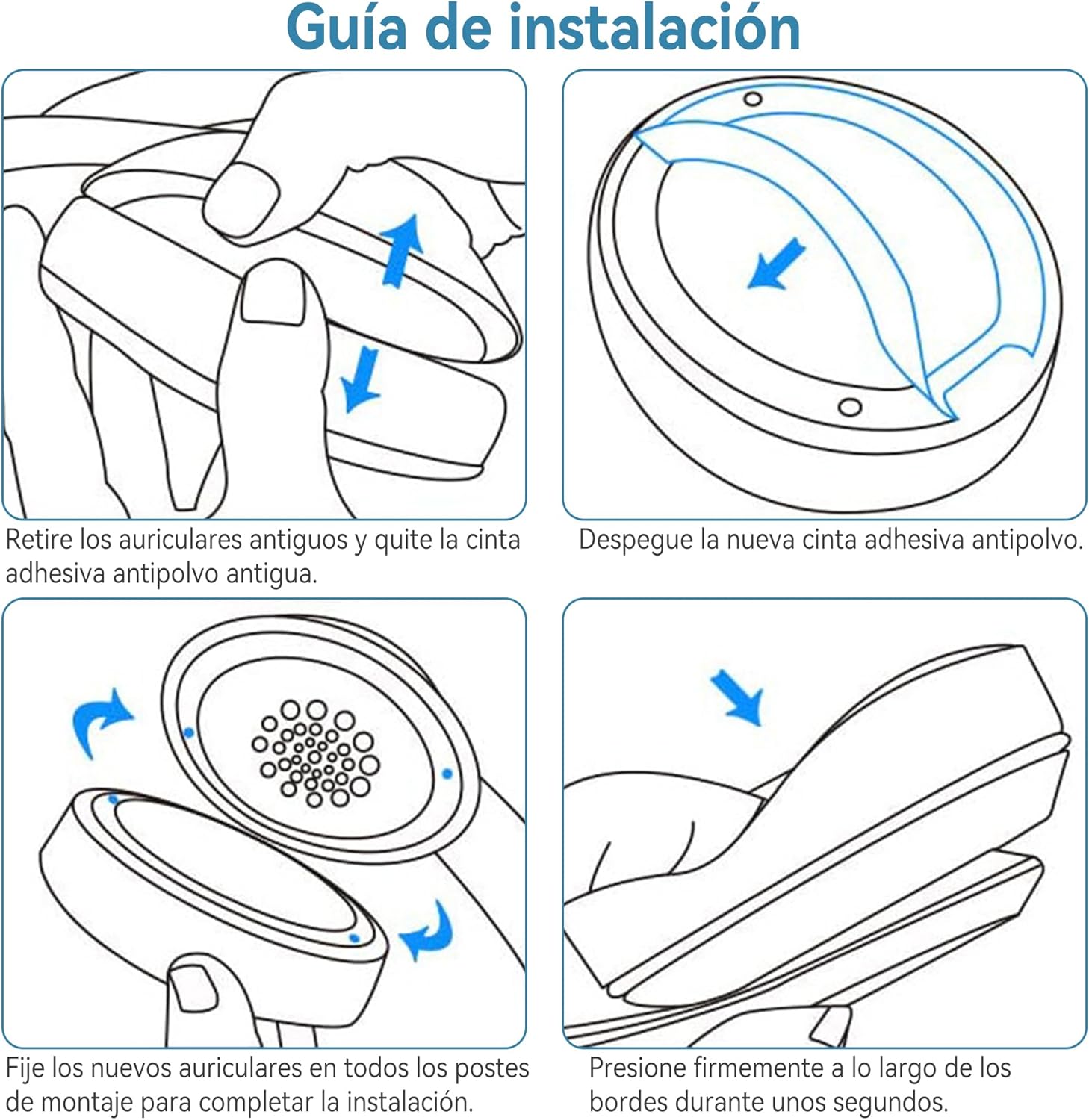 Thumbnail 6 de YISH Almohadillas para Bose QC35 95 mm