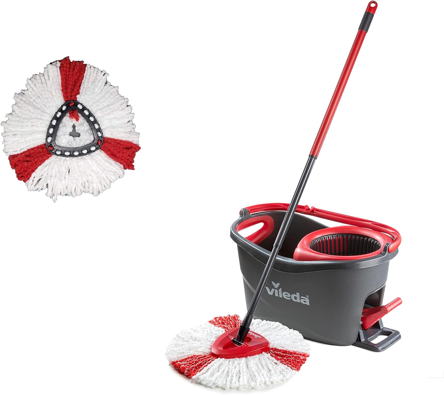 Thumbnail 6 de Vileda Turbo: Fregona giratoria con cubo y mango telescópico 🧹