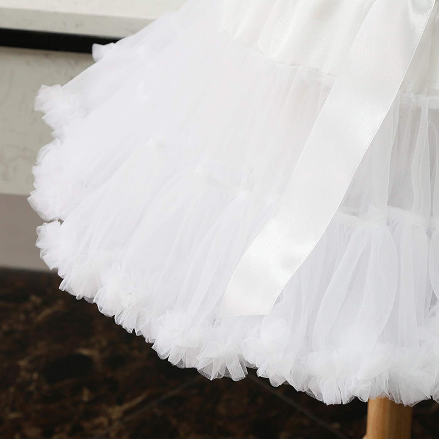 Thumbnail 5 de Colyanda 3-Layered Pleated Tulle Petticoat Tutu Skirt for Parties and Cosplay
