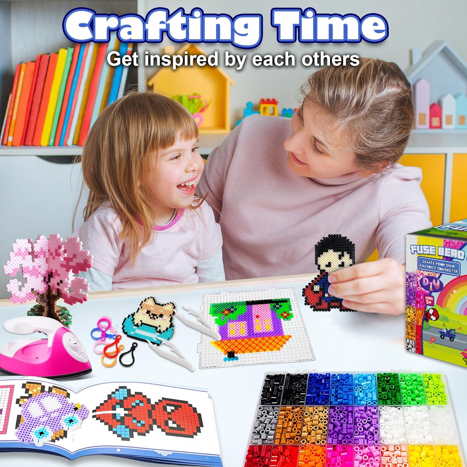 Thumbnail 5 de Fuse Beads Craft Kit 5mm, 5,500 beads 🎨