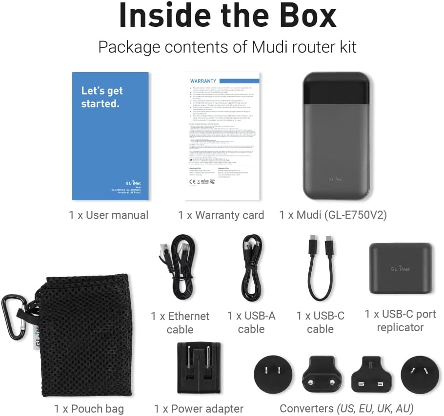 Thumbnail 6 de GL.iNet GL-E750V2 (MUDI) 7000mAh Portable Hotspot