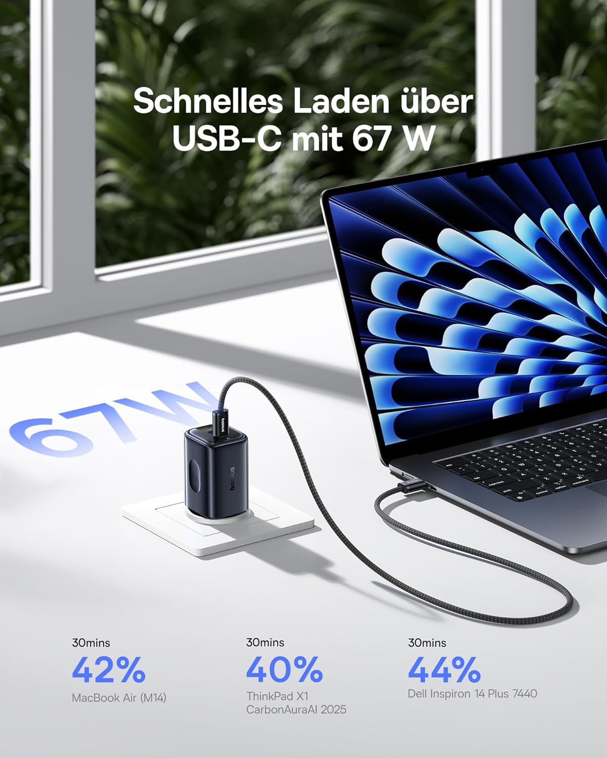 Thumbnail 1 de Baseus Picogo 67W USB C Ladegerät