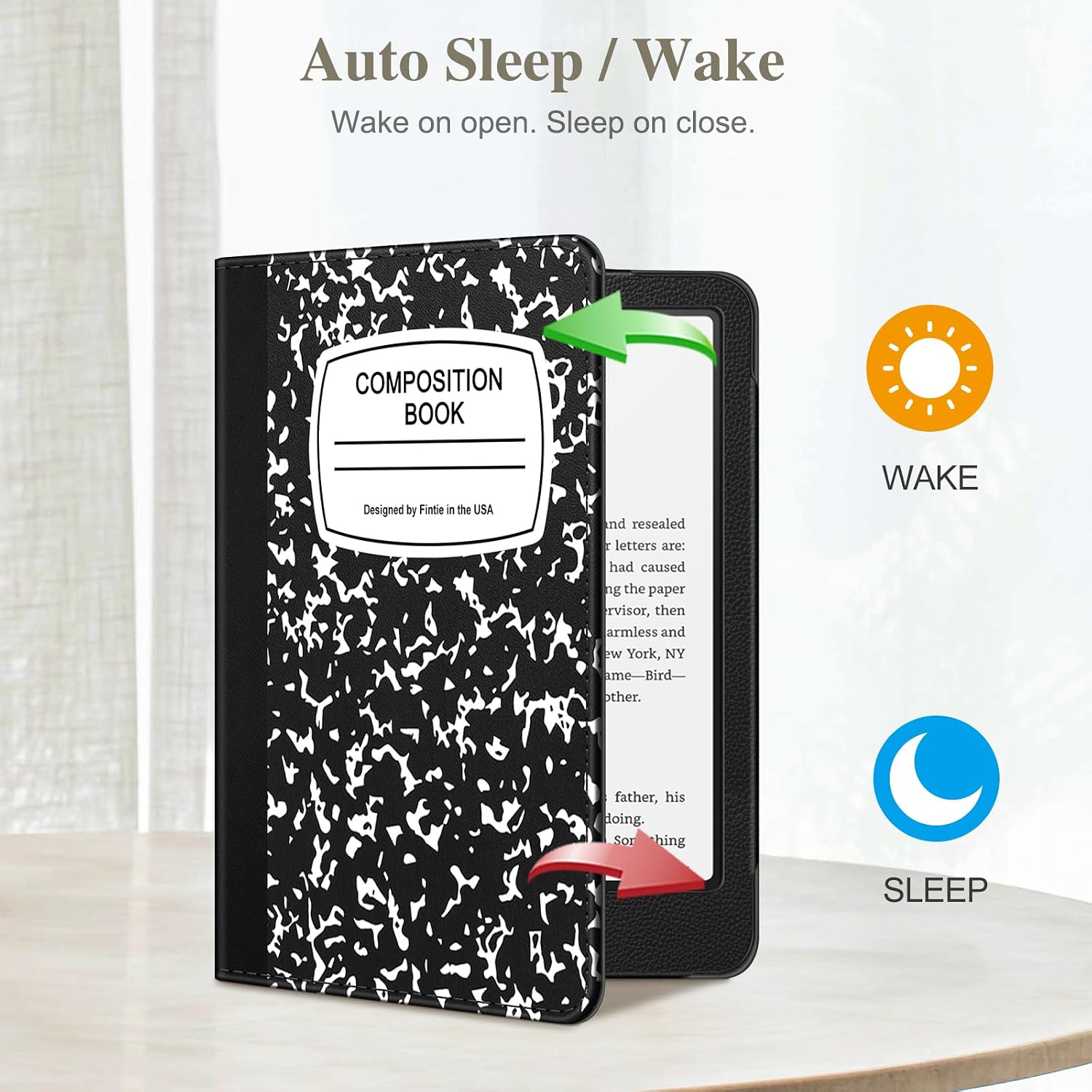 Detalle de Fintie Kindle Case for Paperwhite and Colorsoft with Kickstand and Hand Strap