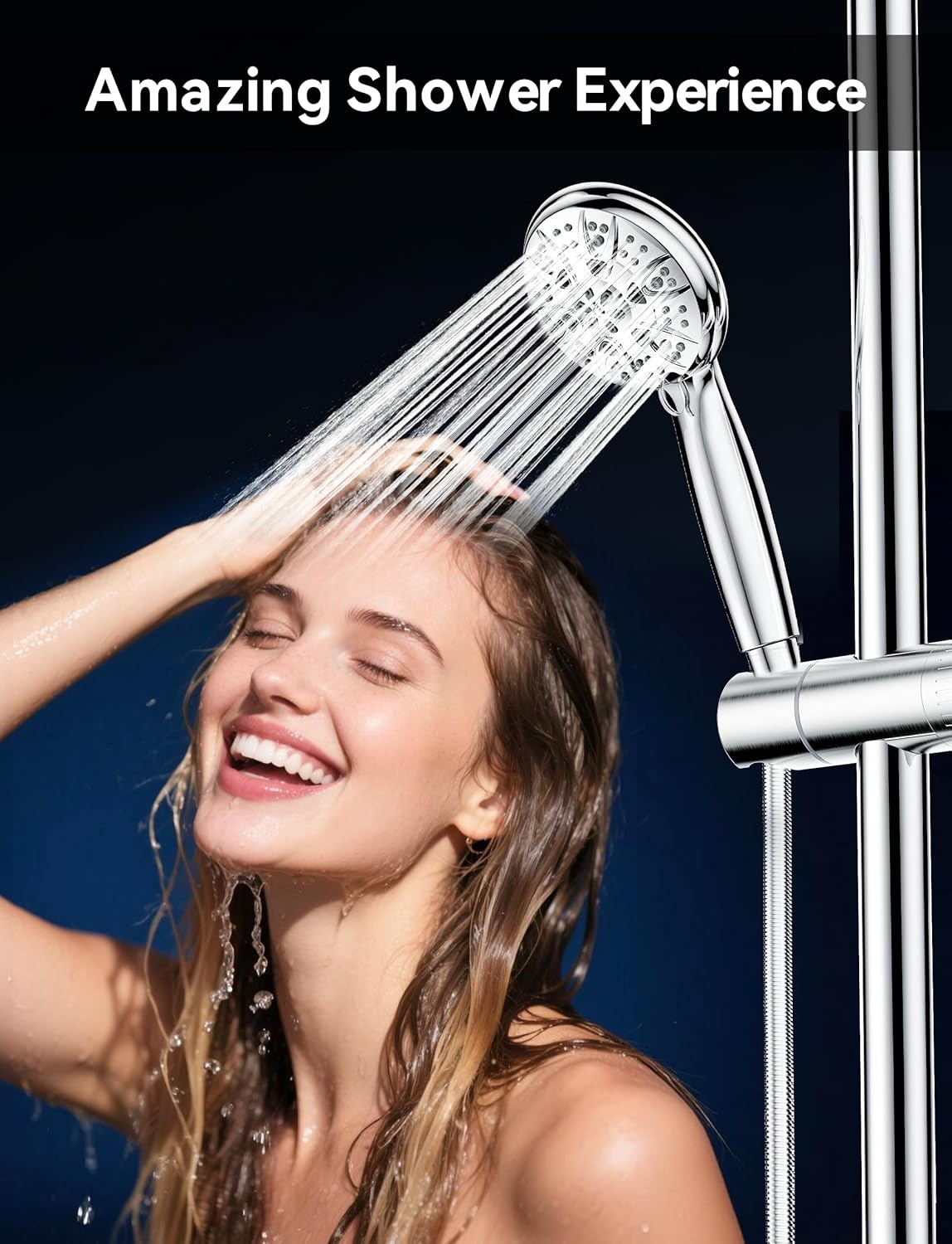 Thumbnail 1 de dothnix Shower Head with Hose 1.5m – High Pressure, 5 Spray Modes