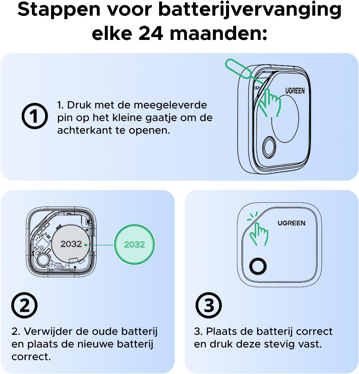 Thumbnail 6 de UGREEN FineTrack (4-pack) sleutelvinders voor Apple Zoek mijn met 80 dB alarm