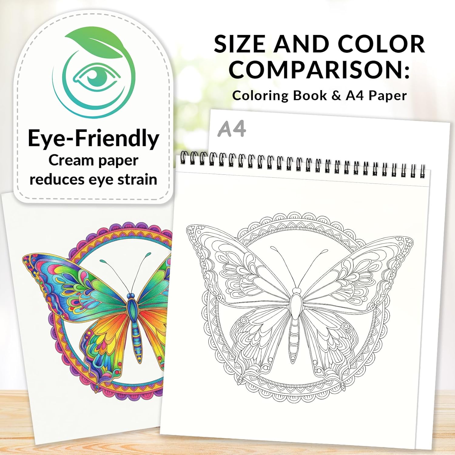 Thumbnail 3 de FUNLAVIE Adult Colouring Book Mandala: Relaxation and Mindfulness in a Spiral Bound Classic Collection
