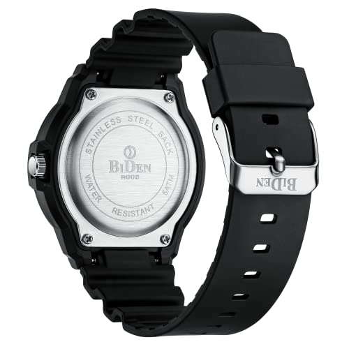 Detalle 2 de HANPOSH Orologio Uomo Analogico Quarzo Impermeabile con Data Luminosa – 44 mm, 5ATM