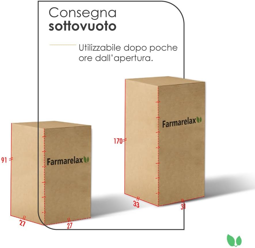 Thumbnail 1 de Farmarelax Materasso singolo 80x190 Dual Comfort con memory foam biocomfort 26 cm