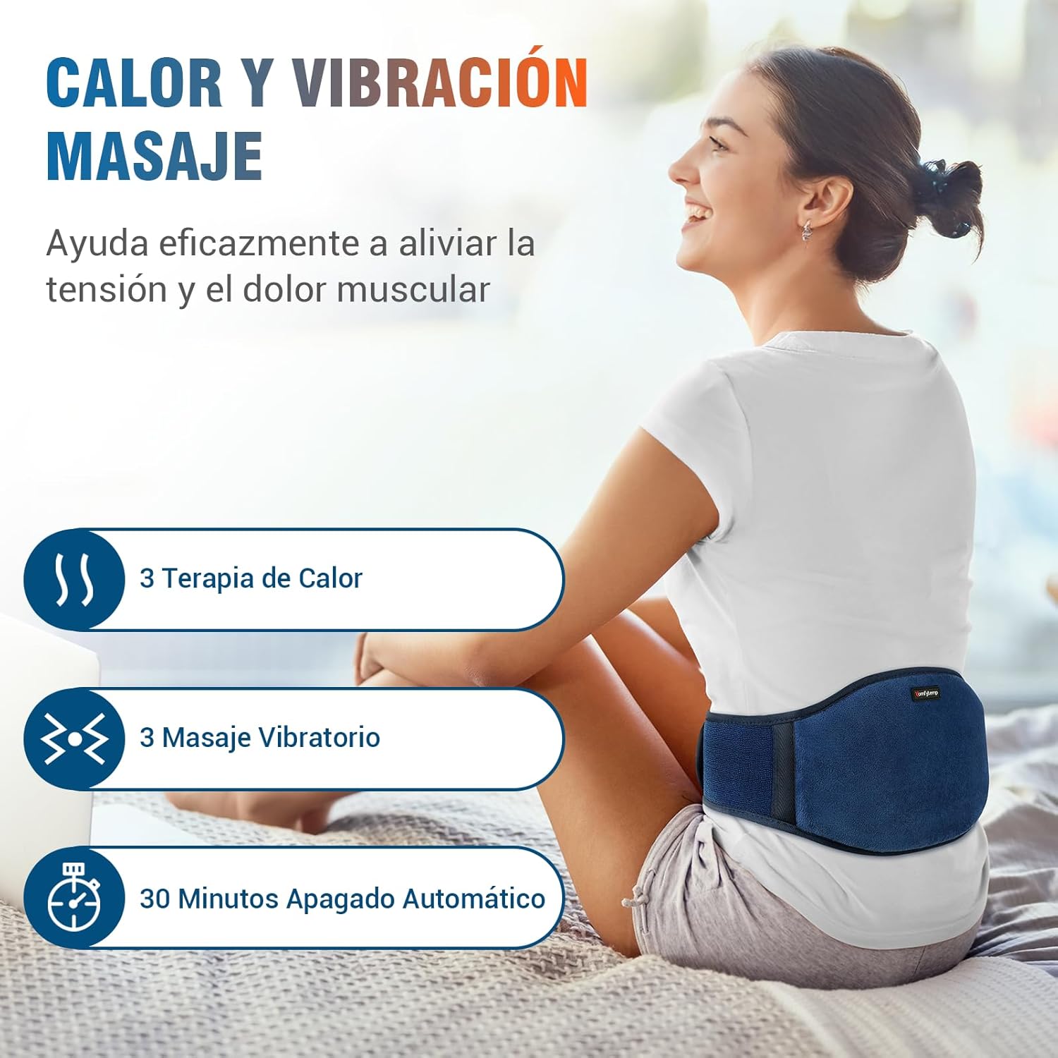 Thumbnail 3 de Comfytemp Almohadilla Térmica Lumbar 18x147cm