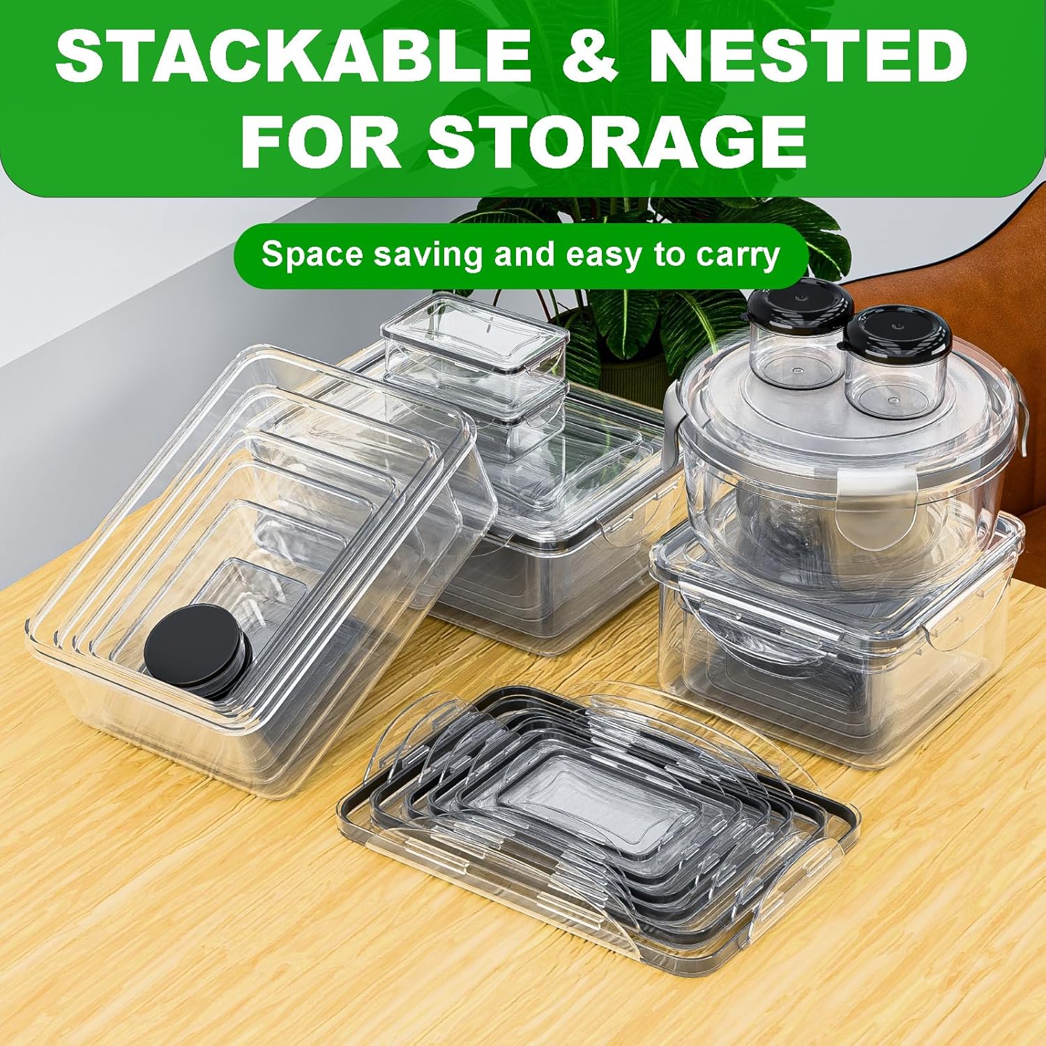 Detalle 2 de Panxenaulos 54-Piece Airtight Food Storage Set 51 oz