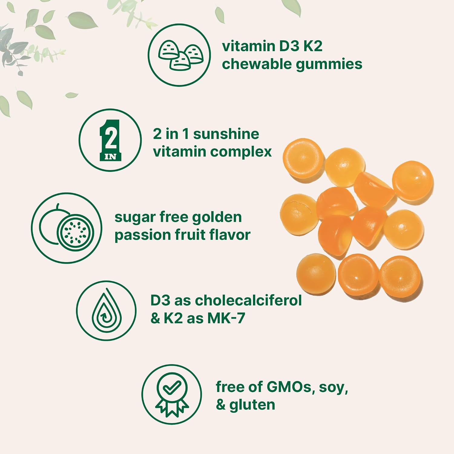 Thumbnail 4 de Micro Ingredients Vitamin D3 + K2 Gummies 120 Count
