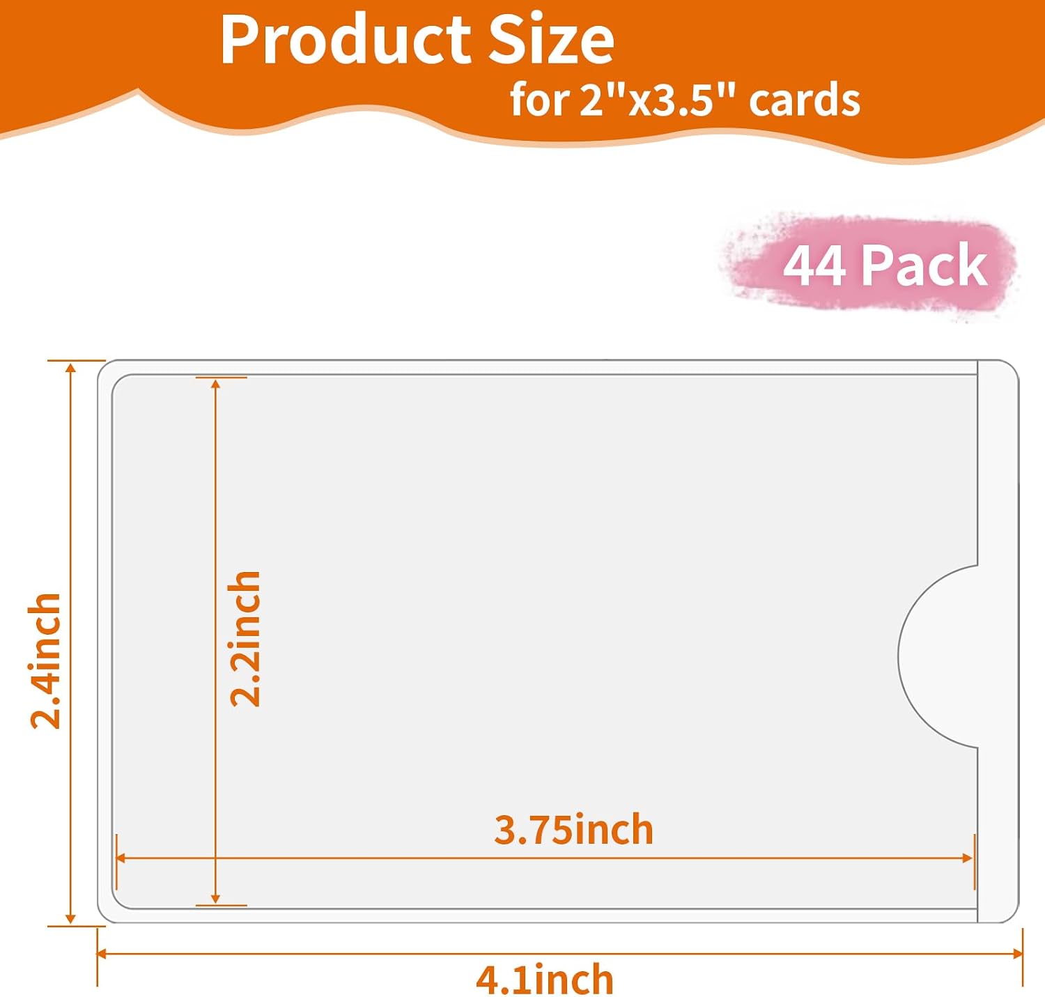 Detalle de yeestone Bin Labels for Storage Bins, 44 Clear Pockets for 2×3.5-Inch Cards