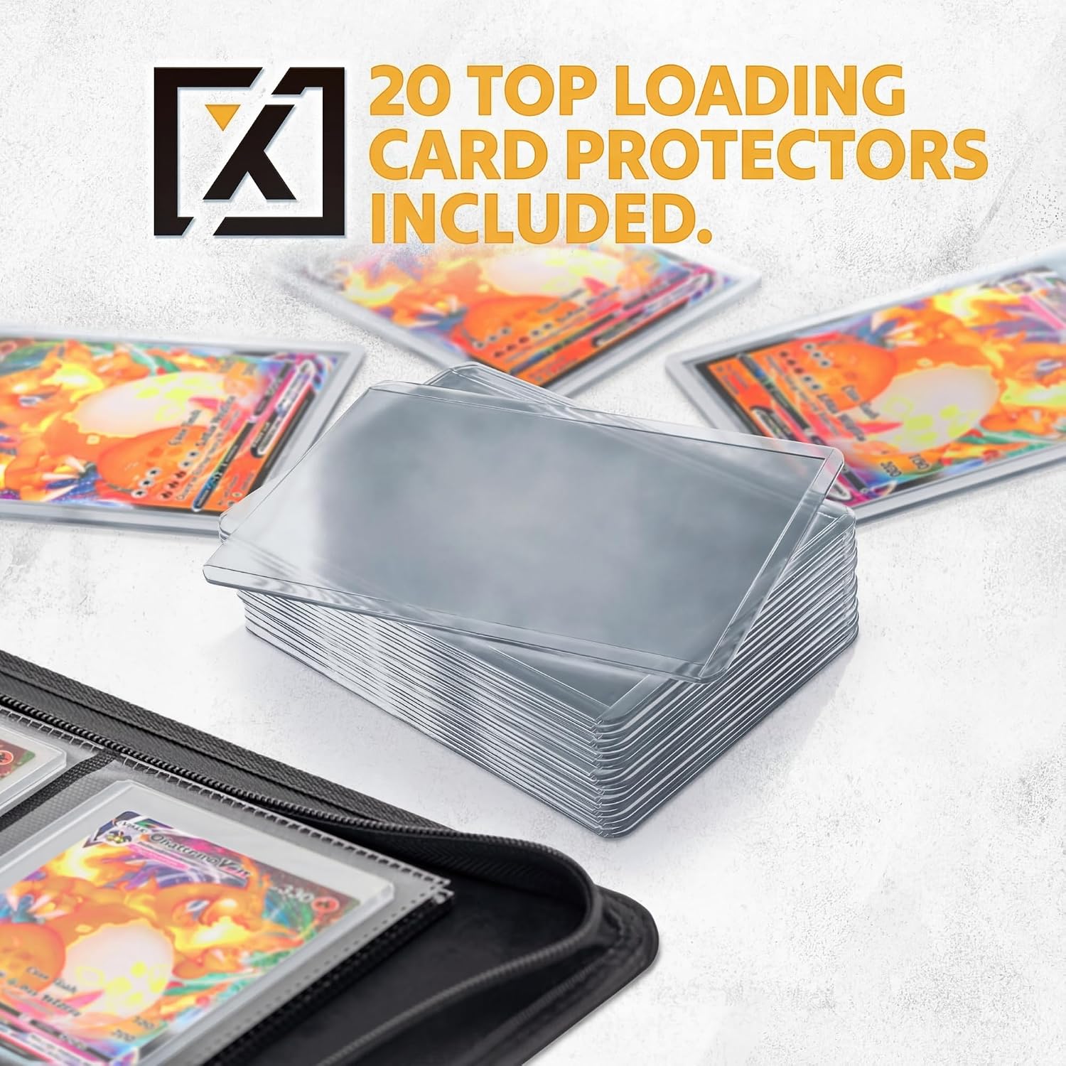Detalle 2 de X PRO Top Load Card Binder: High-Capacity, Ringless Storage for 252 Top-Loading Cards