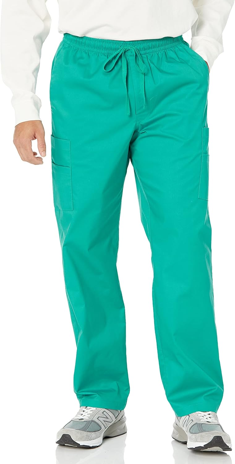 Amazon Essentials Men’s Elastic Drawstring Waist Scrub Trousers