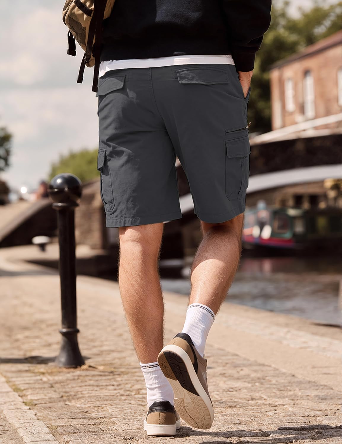 Thumbnail 2 de TACVASEN Men's Cargo Shorts with Elasticated Waist & 7 Pockets
