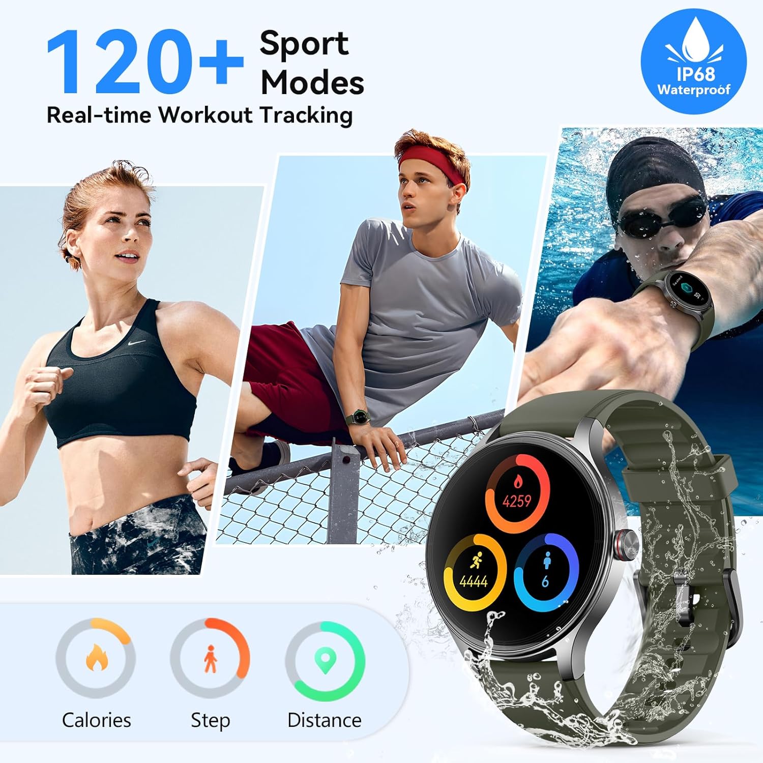 Thumbnail 5 de Smart Watch for Men 40mm AMOLED ⌚ 120+ Sport Modes