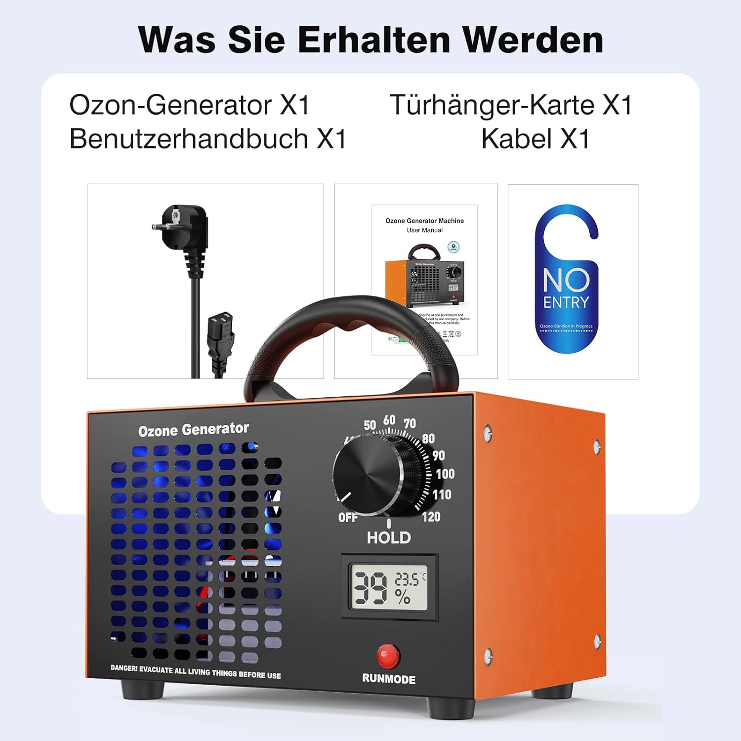 Thumbnail 6 de Ozongenerator 120000 mg/h Ozongerät 300 m²
