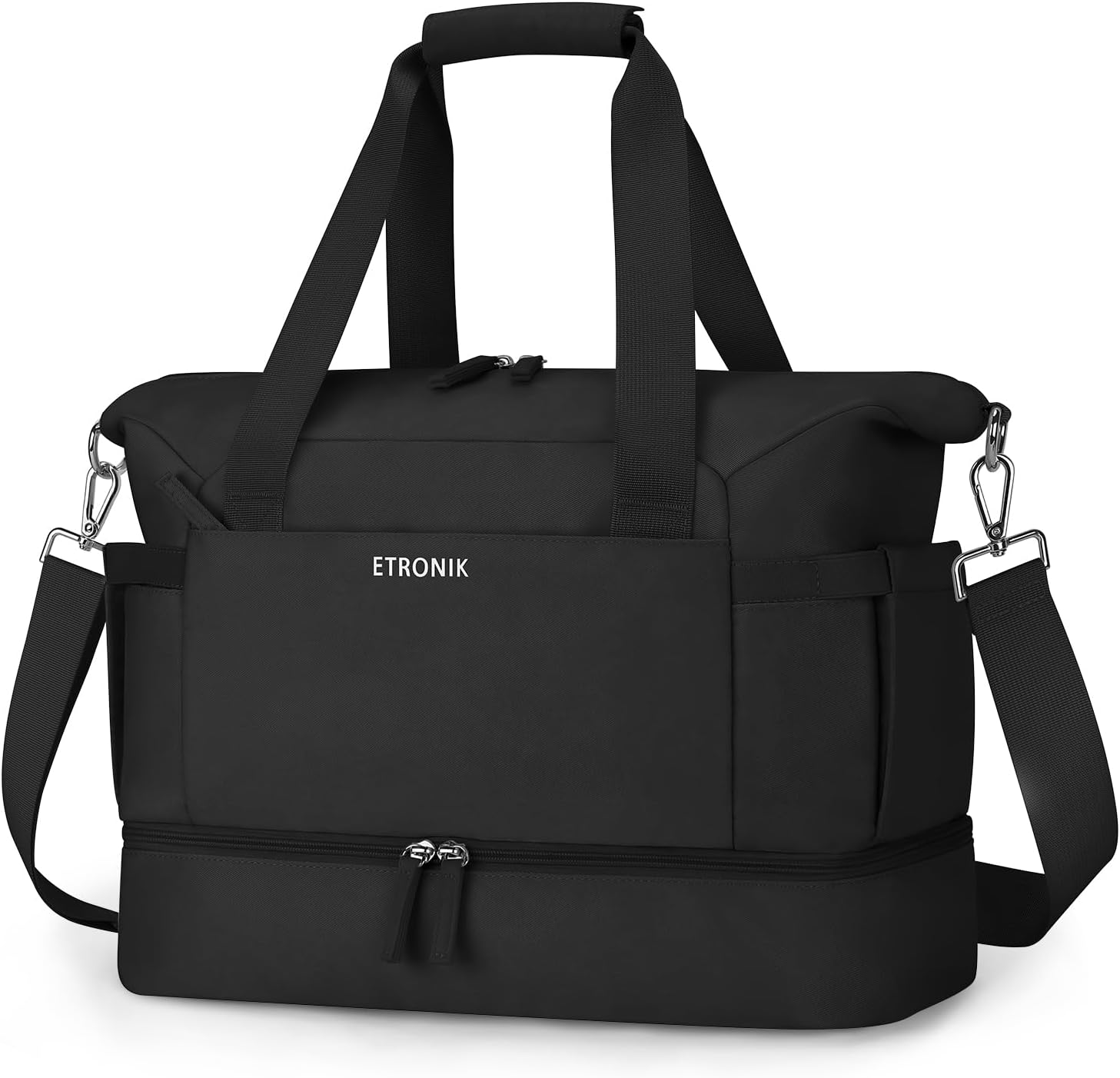 Detalle de ETRONIK Ryanair Cabin Bag 40x30x20 (24L) with Shoe Compartment & Wet Pocket