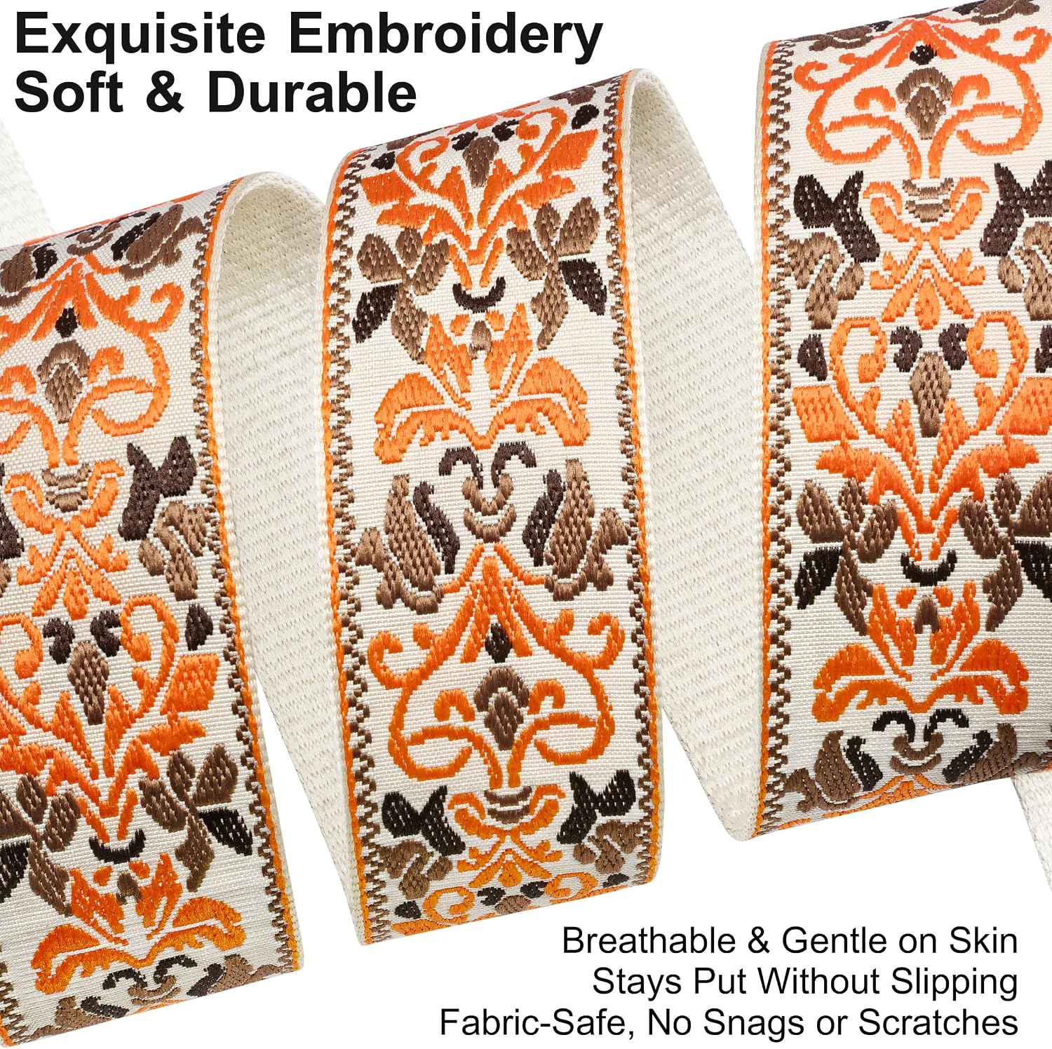 Detalle 1 de Guitar Strap, 63-Inch Adjustable Jacquard