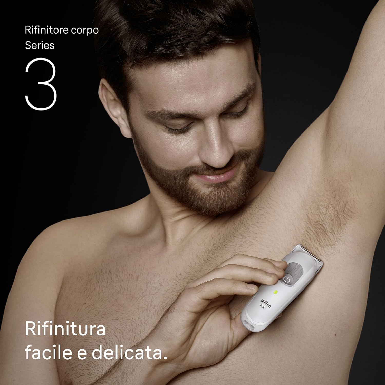 Detalle 2 de Braun BG3575 Rasoio corpo 80 min 🌊