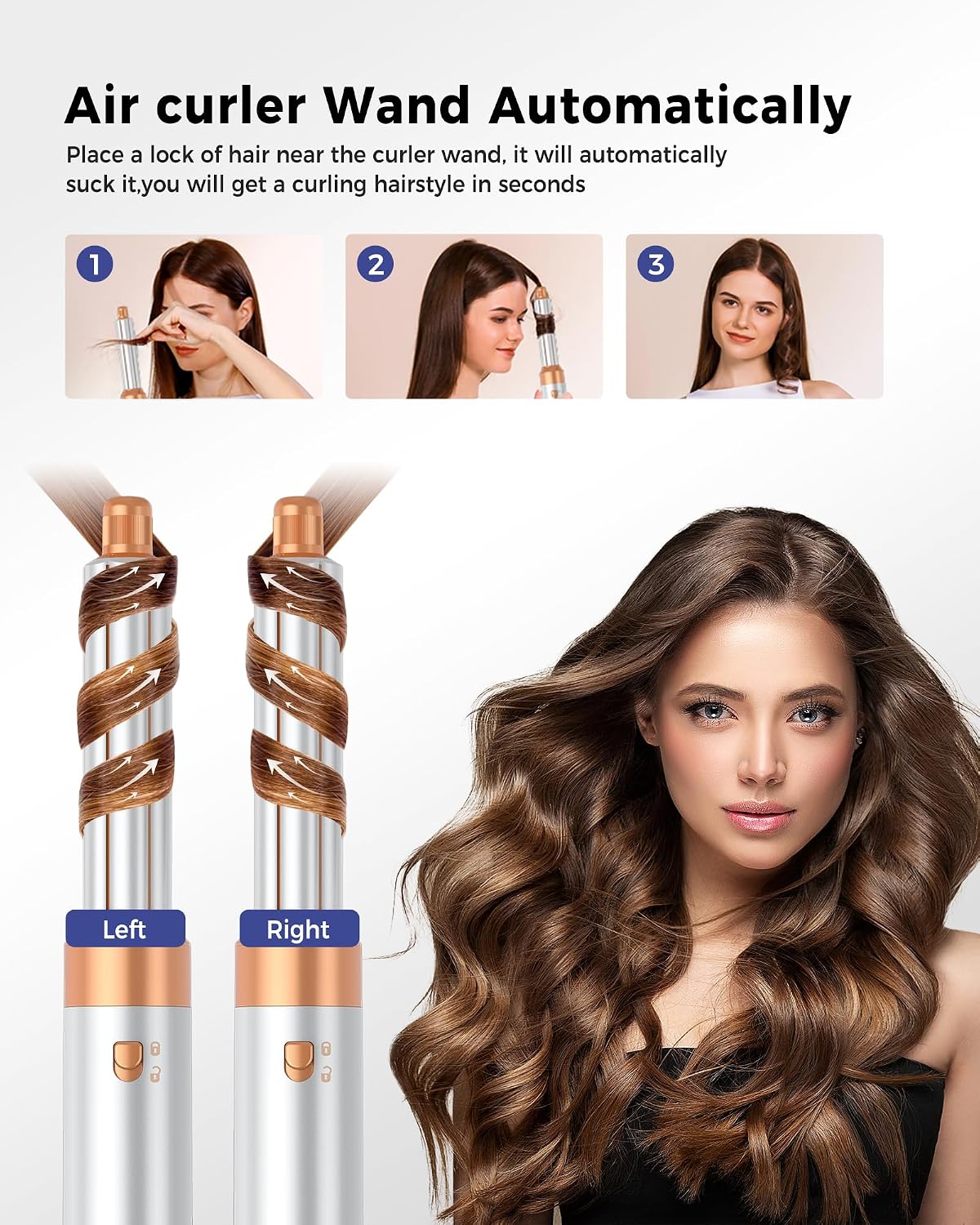 Detalle de Hairstyler 6 in 1 Airbrush Haartrockenerset 1000W