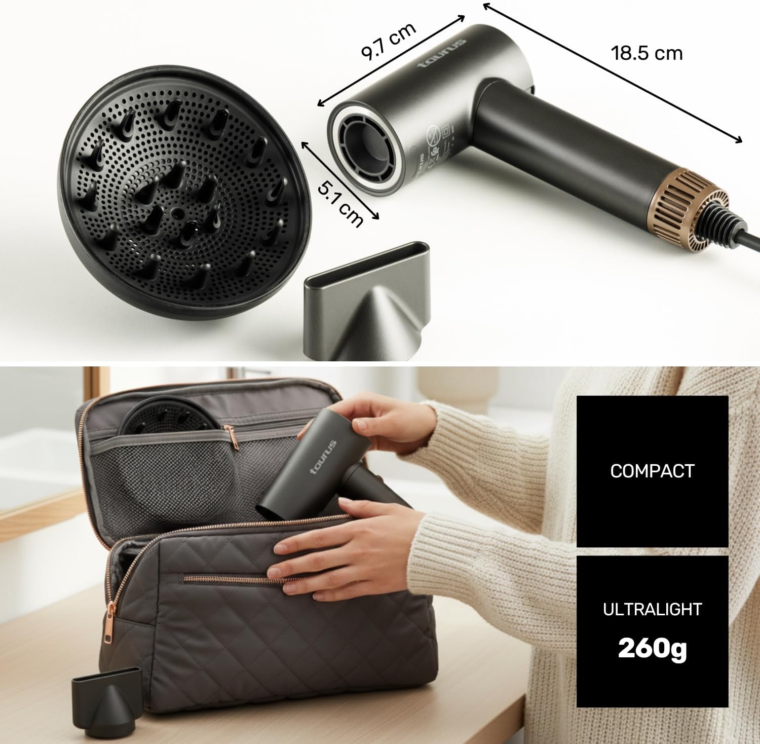 Thumbnail 6 de Taurus Force Compact+ secador 120.000 rpm