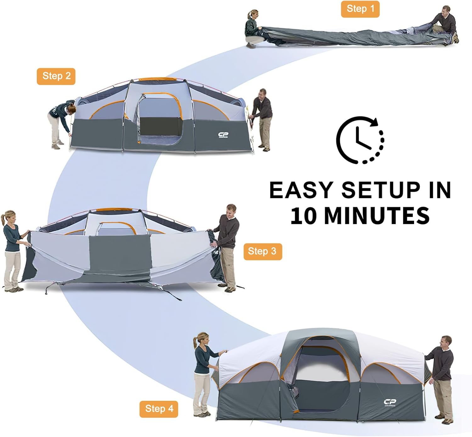 Thumbnail 5 de CAMPROS CP Tent 8 Person Camping Tent