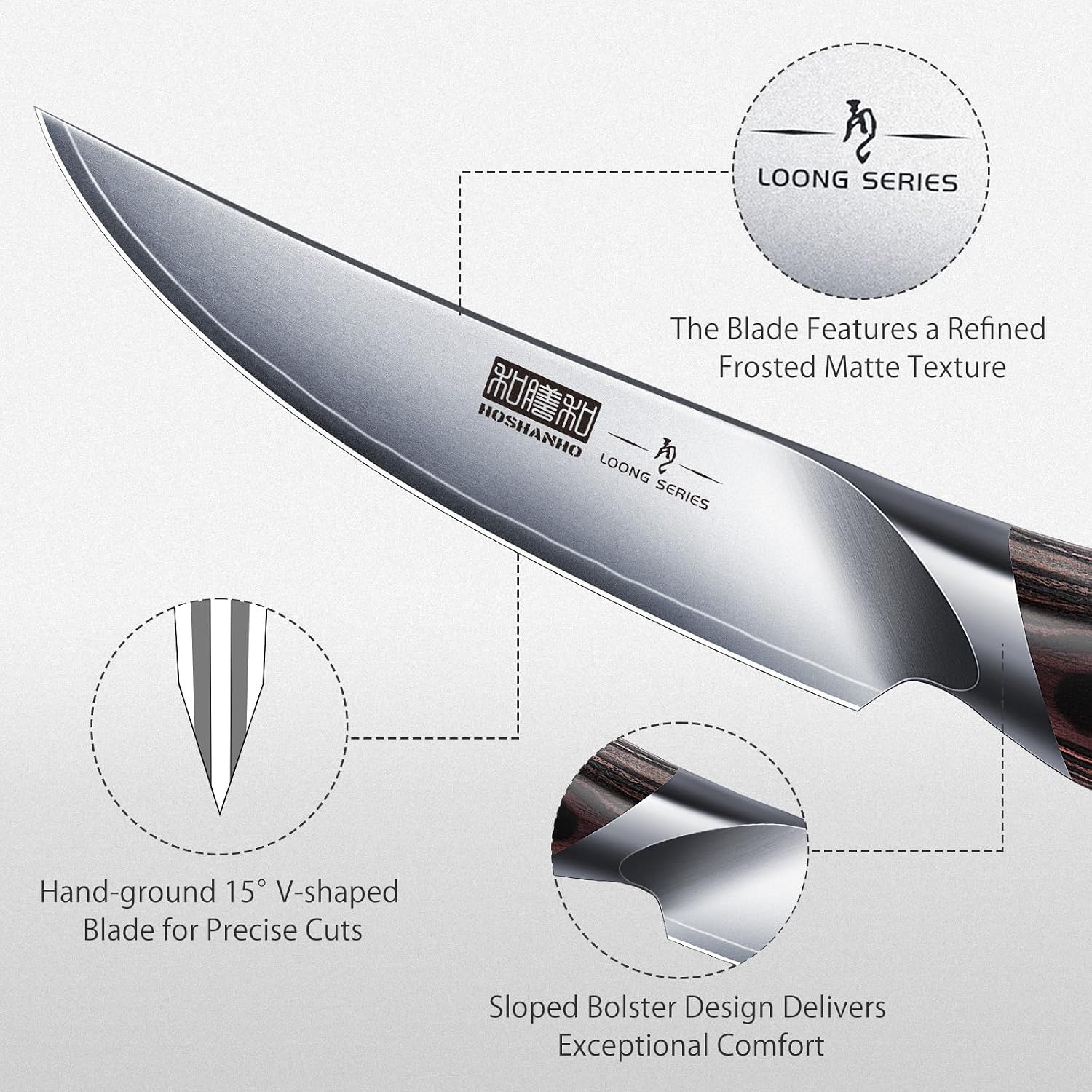 Detalle de HOSHANHO Steak Knives 4.5-Inch