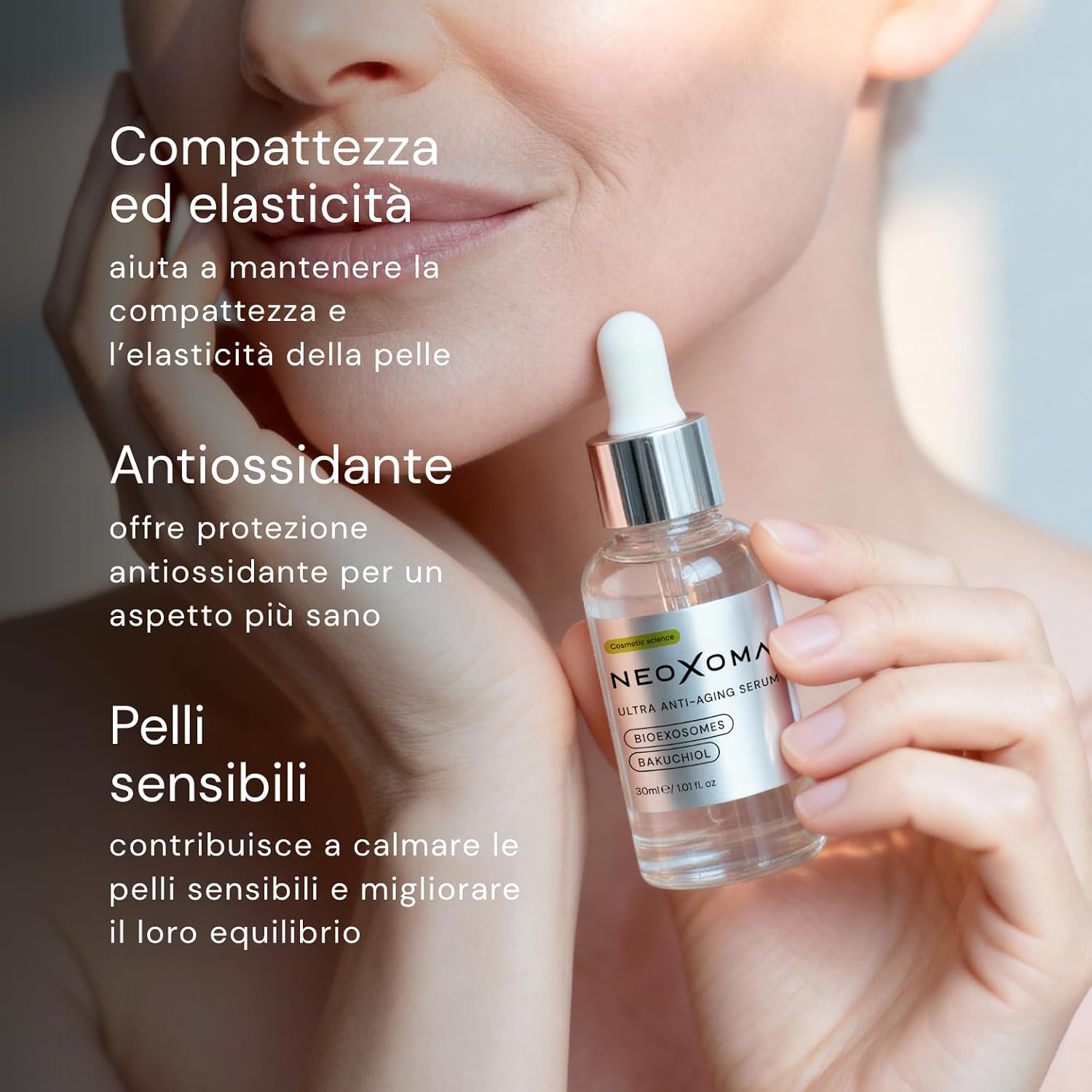 Thumbnail 4 de NEOXOMA Siero Viso con Esosomi e Bakuchiol | Trattamento avanzato per pelle luminosa