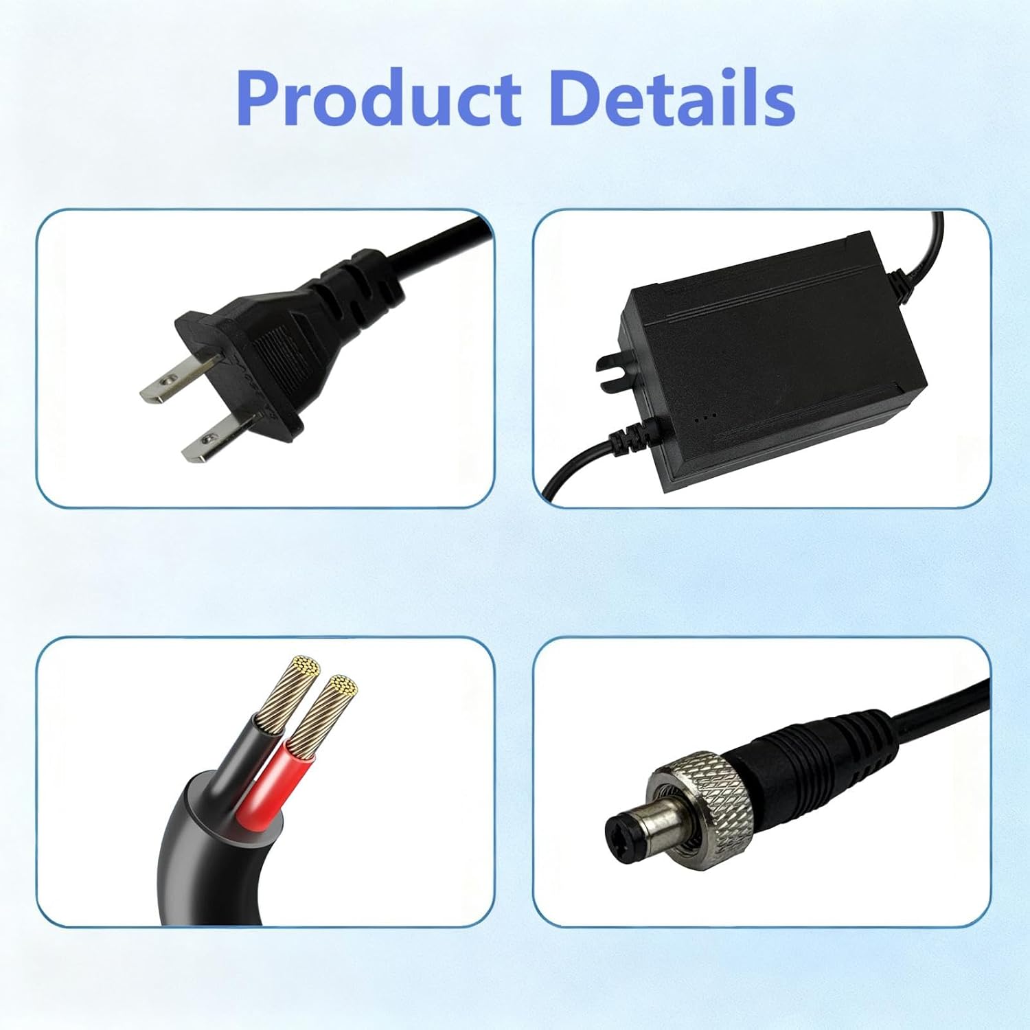 Detalle 1 de MZSZYH D1500600 15V AC/DC Power Adapter for Shure GLX4 and ULX4 Receivers