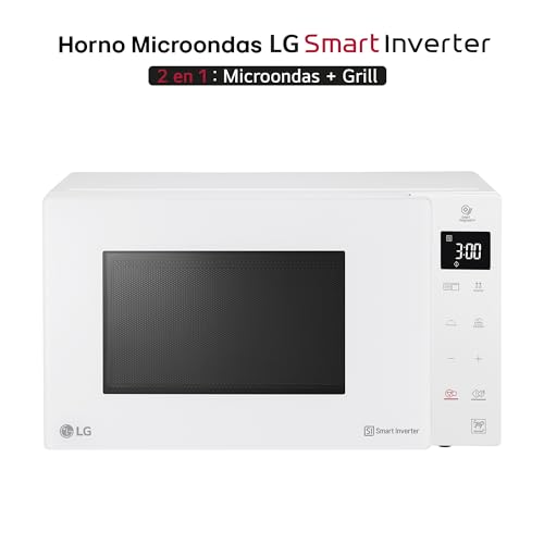 Detalle de LG MH6535GDH Forno Microonde Smart Inverter con Grill al Quarzo, 25 L, 1000 W – Bianco