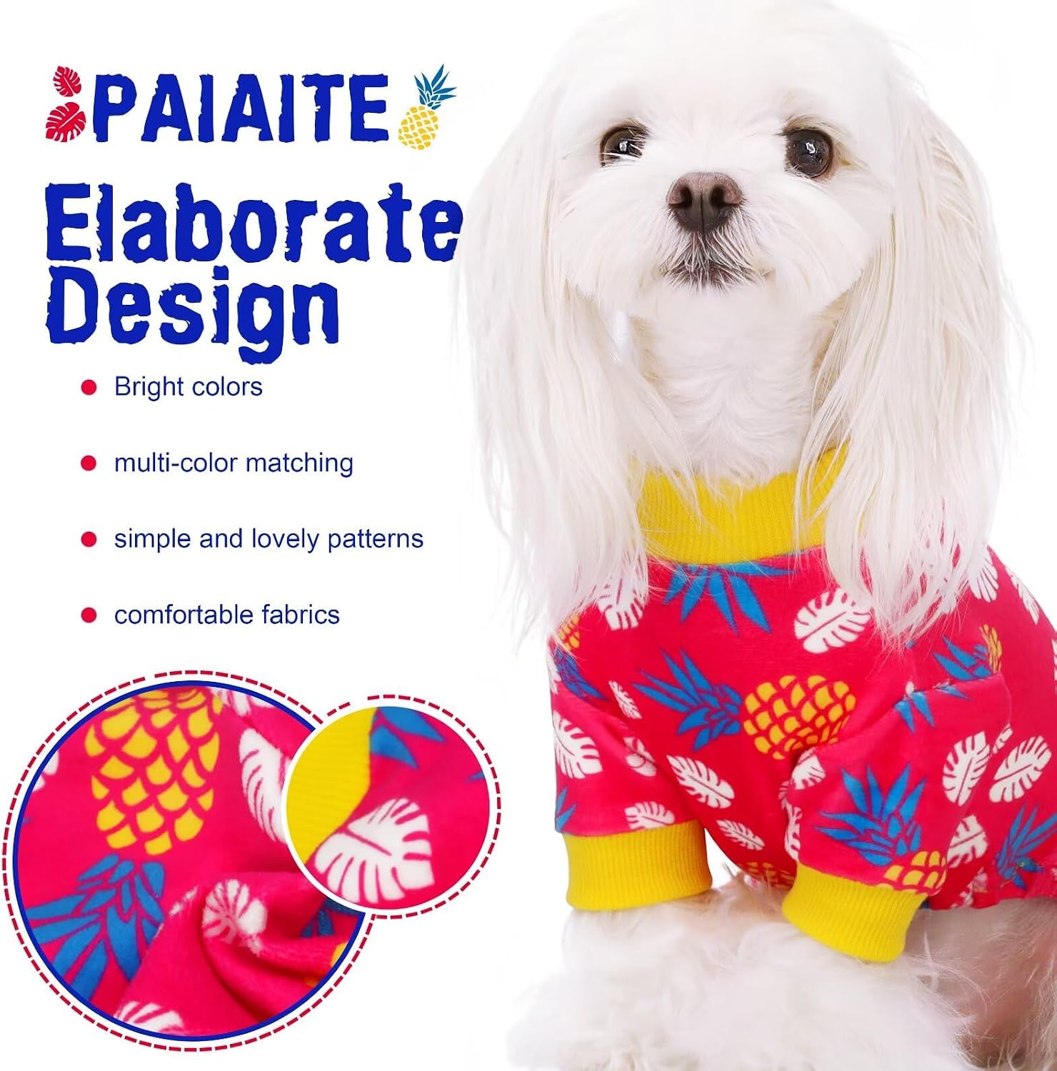 Detalle de Paiaite Dog Pajamas, Size L