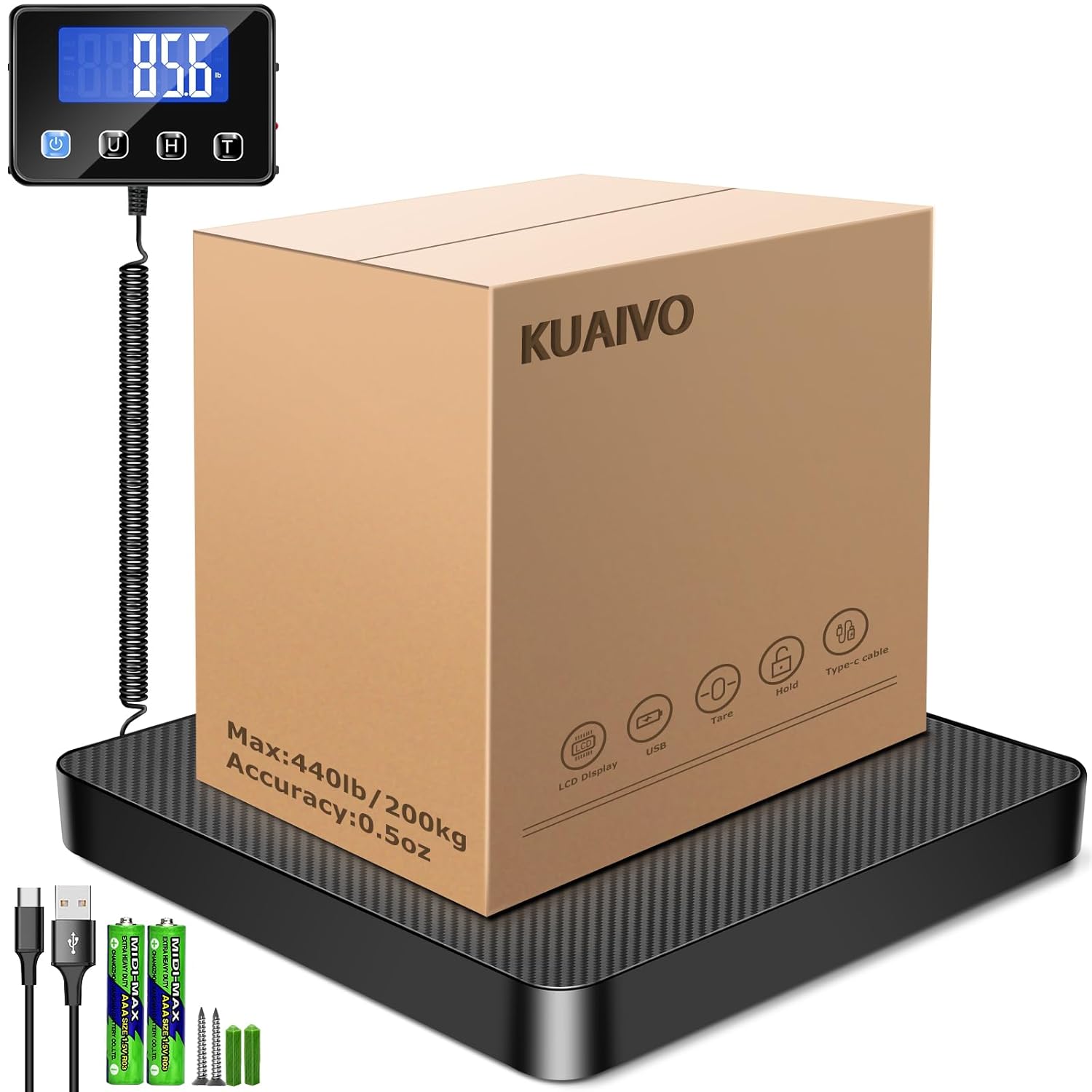 Postal Scales 200kg x 10g LCD Parcel Scale