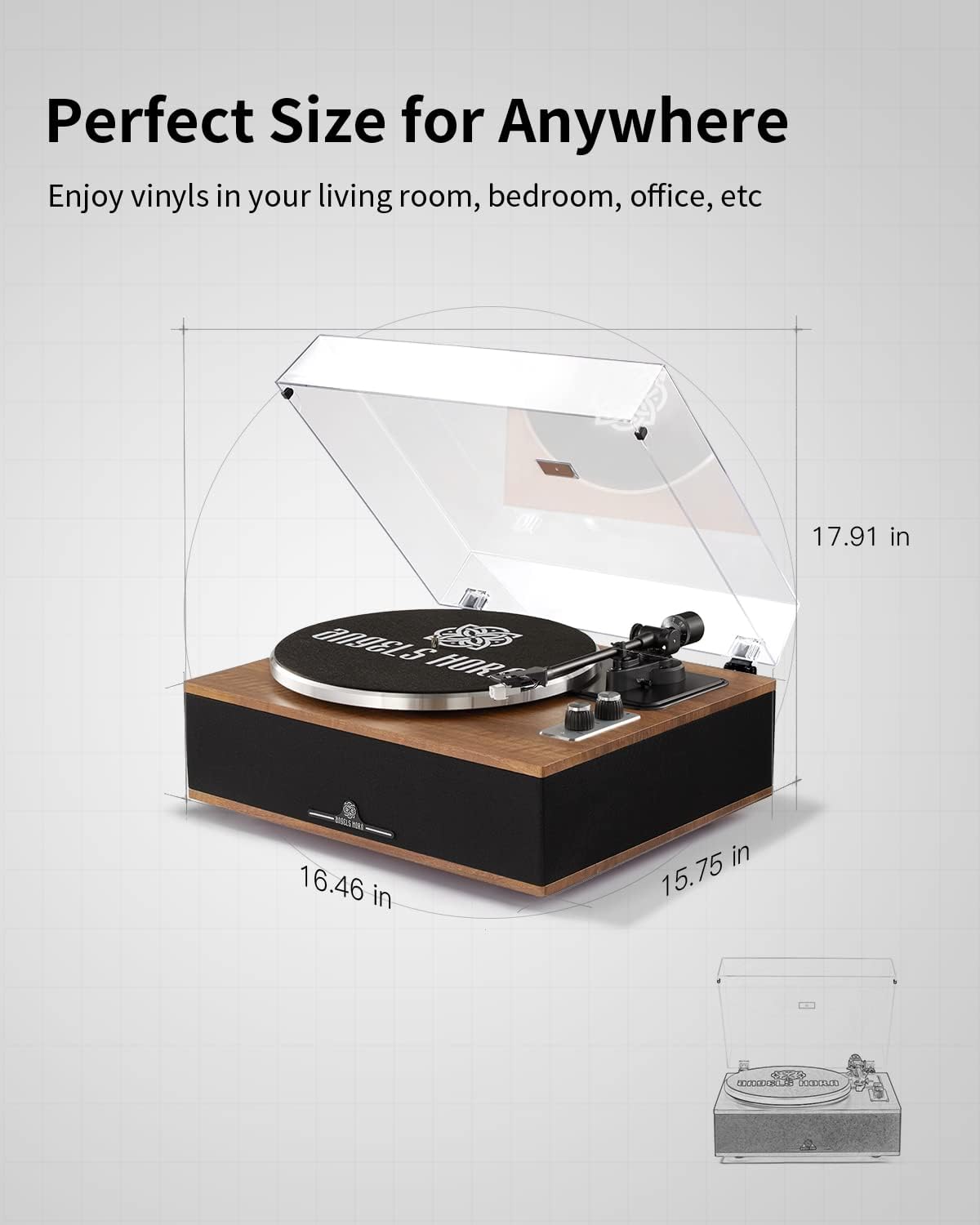 Thumbnail 6 de Angels Horn Vinyl Record Player