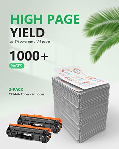 Thumbnail 2 de colorfly CF244A 44A Cartuchos de Tóner Negro Compatibles para HP 44A CF244A – HP LaserJet Pro M15/M28 (2 unidades)