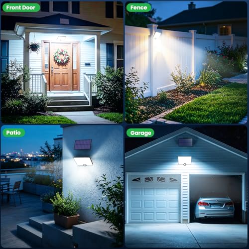 Thumbnail 8 de Lampe Solaire Extérieur iPosible 2000lm Ultra-brillant avec Détecteur de Mouvement et 204 LED – 3 Modes, IP65, 16,4 ft