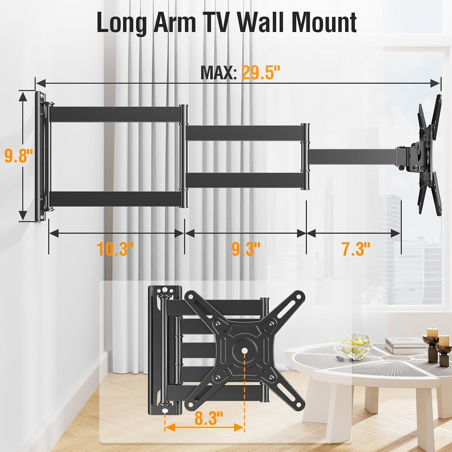 Thumbnail 6 de ELIVED TV Wall Mount 29.5-Inch Arm