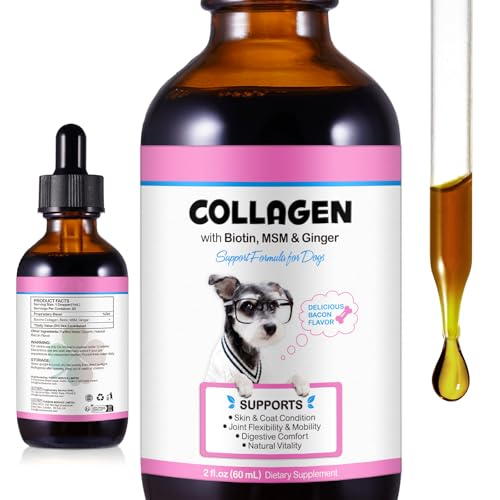 Detalle de Colágeno líquido para perros CiAIplw 60ML: piel sana, pelo brillante y articulaciones flexibles
