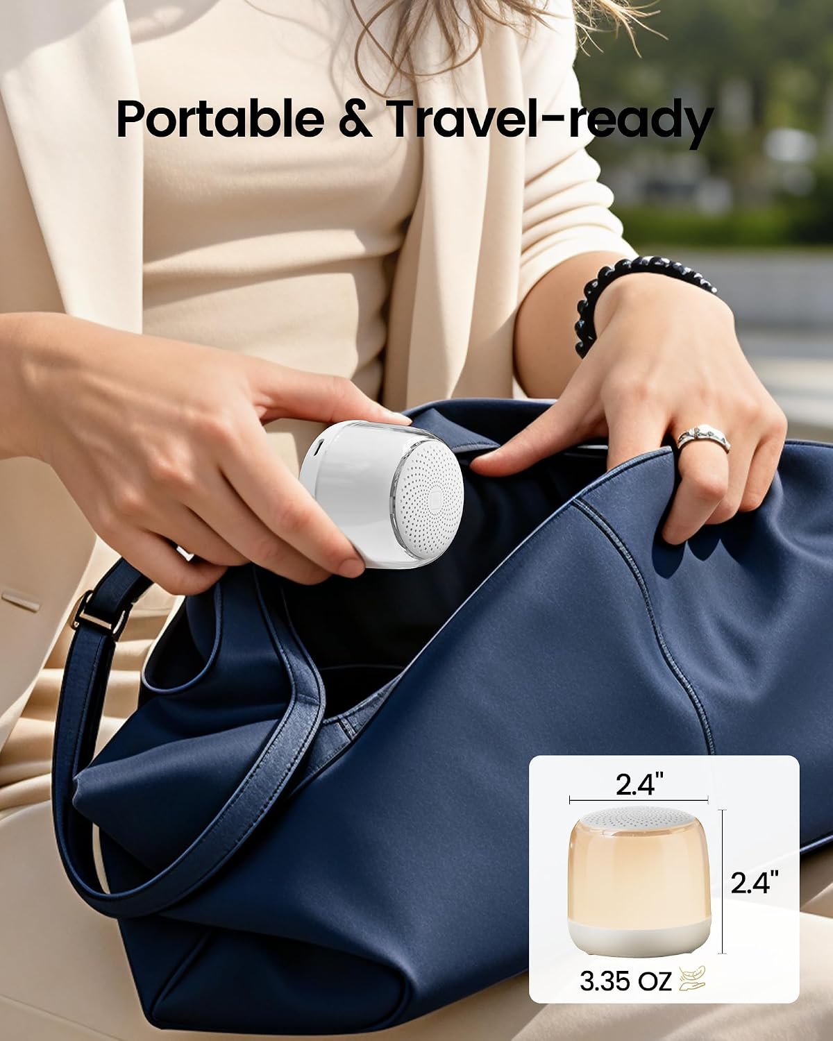 Thumbnail 3 de Glocusent Nano-Glow White Noise Machine: 35 Sounds, Travel Light with Night Light