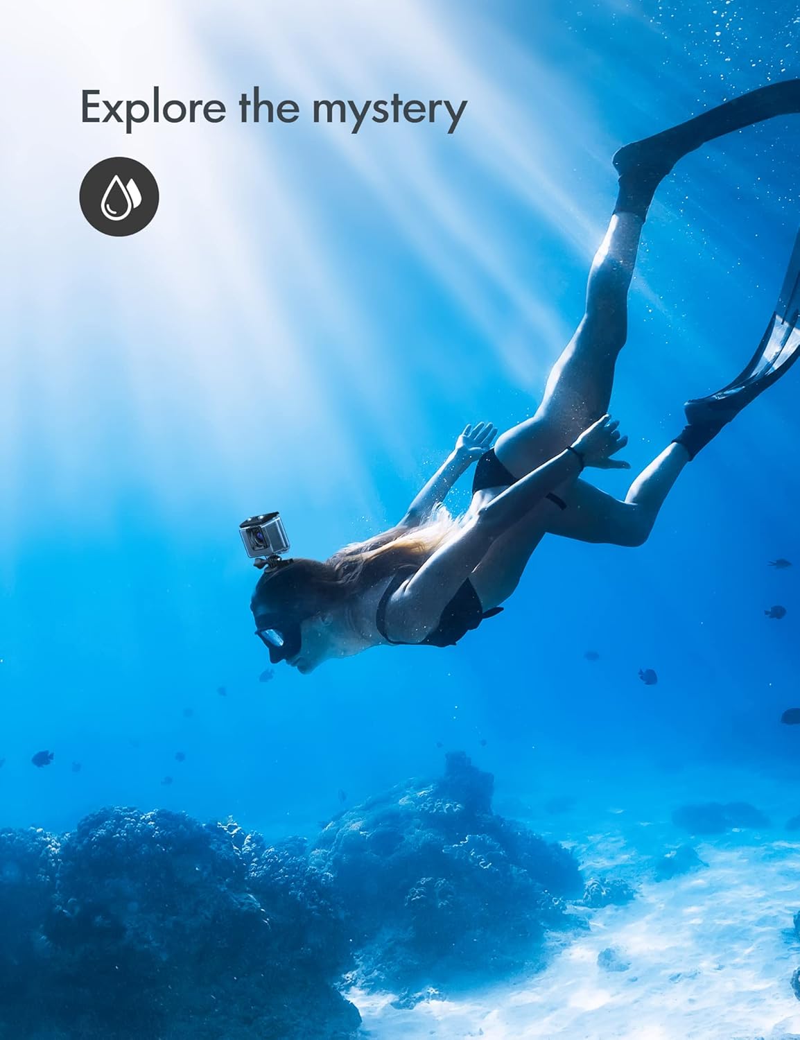 Thumbnail 3 de WOLFANG GA200 Action Cam 4K 24MP Unterwasserkamera mit WiFi, EIS & Touchscreen (Kit mit Zubehör)