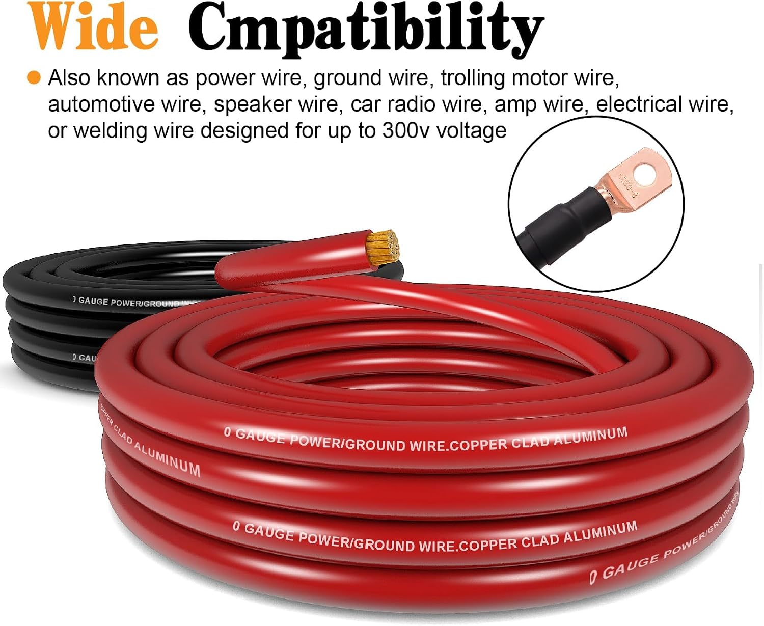 Thumbnail 5 de CCA battery cable kit, 1/0 gauge
